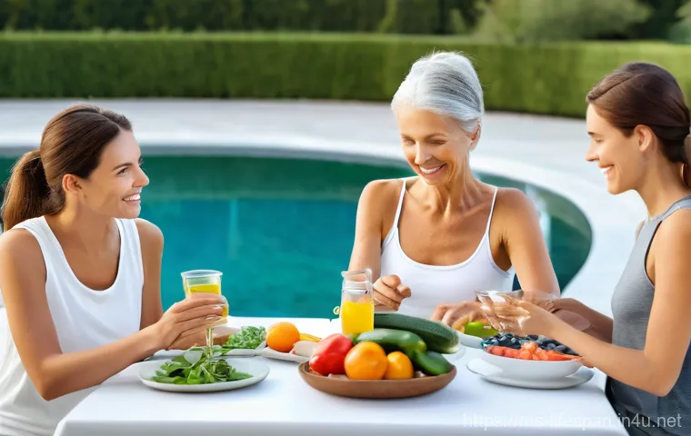 노화의 생리학 - **Prompt 2: Serenity and Nourishment - Antioxidants, Stress, and Sleep**
    "A peaceful and harmoni...